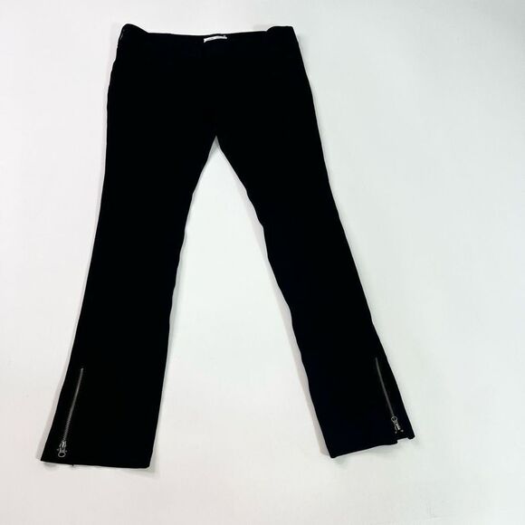 Vince Pants Womens 6 Career Pull On Black Ponte Straight Pockets - Picture 1 of 10